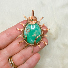 Load image into Gallery viewer, Chrysoprase Sun Pendant

