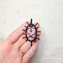 Load image into Gallery viewer, Thulite Heart Sun Pendant
