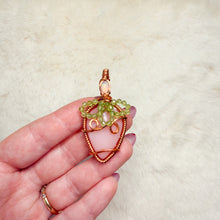 Load image into Gallery viewer, Strawberry Pendant- Ethiopian Opal, pink opal &amp; peridot
