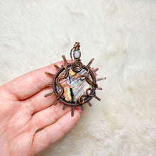 Load image into Gallery viewer, Opal x Labradorite Sun Pendant
