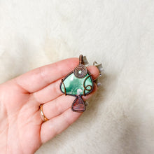Load image into Gallery viewer, Green Opal Mushroom Pendant
