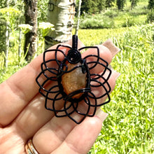 Load image into Gallery viewer, Sunstone Sunflower Pendant
