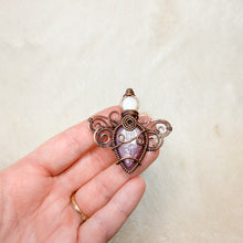 Load image into Gallery viewer, Mother of Pearl x Ruby Dragonfly Fairy Pendant
