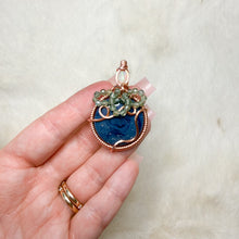 Load image into Gallery viewer, Opal x Sieber Agate x Watermelon Tourmaline Blueberry Pendant

