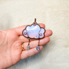 Load image into Gallery viewer, Opalite x Aquamarine Cloud Pendant
