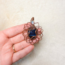 Load image into Gallery viewer, Opal x Sieber Agate Sunflower Pendant
