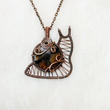 Load image into Gallery viewer, Chiastolite Snail Pendant
