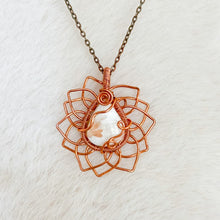 Load image into Gallery viewer, Scolecite Sunflower Pendant
