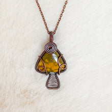 Load image into Gallery viewer, Ocean Jasper Mushroom Pendant

