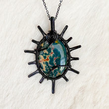 Load image into Gallery viewer, Bloodstone Sun Pendant
