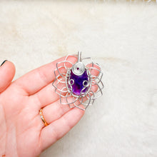 Load image into Gallery viewer, Amethyst Sunflower Pendant
