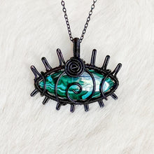 Load image into Gallery viewer, Malachite Eye Pendant
