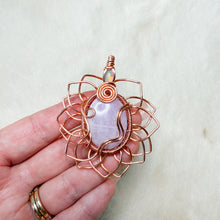 Load image into Gallery viewer, Opal x Kunzite Sunflower Pendant
