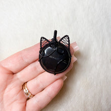 Load image into Gallery viewer, Shungite Cat Pendant
