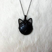 Load image into Gallery viewer, Shungite Cat Pendant
