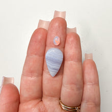 Load image into Gallery viewer, Custom Opal &amp; Blue Lace Agate Dragonfly Fairy Pendant
