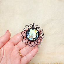 Load image into Gallery viewer, Labradorite Sunflower Pendant
