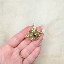 Load image into Gallery viewer, Prehnite Saturn Pendant
