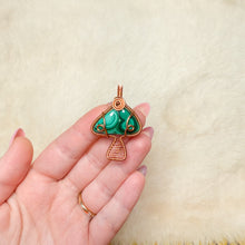 Load image into Gallery viewer, Malachite Mushroom Pendant
