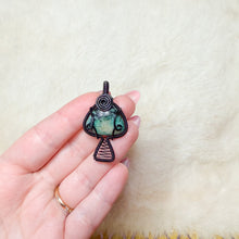 Load image into Gallery viewer, Emerald Mushroom Pendant
