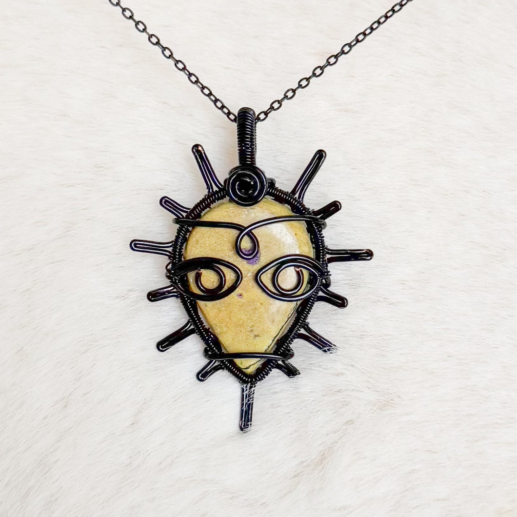 Atlantisite Alien Goddess Sun Pendant