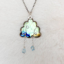 Load image into Gallery viewer, Labradorite x Aquamarine Cloud Pendant
