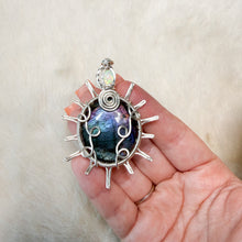 Load image into Gallery viewer, Opal x Labradorite Sun Pendant
