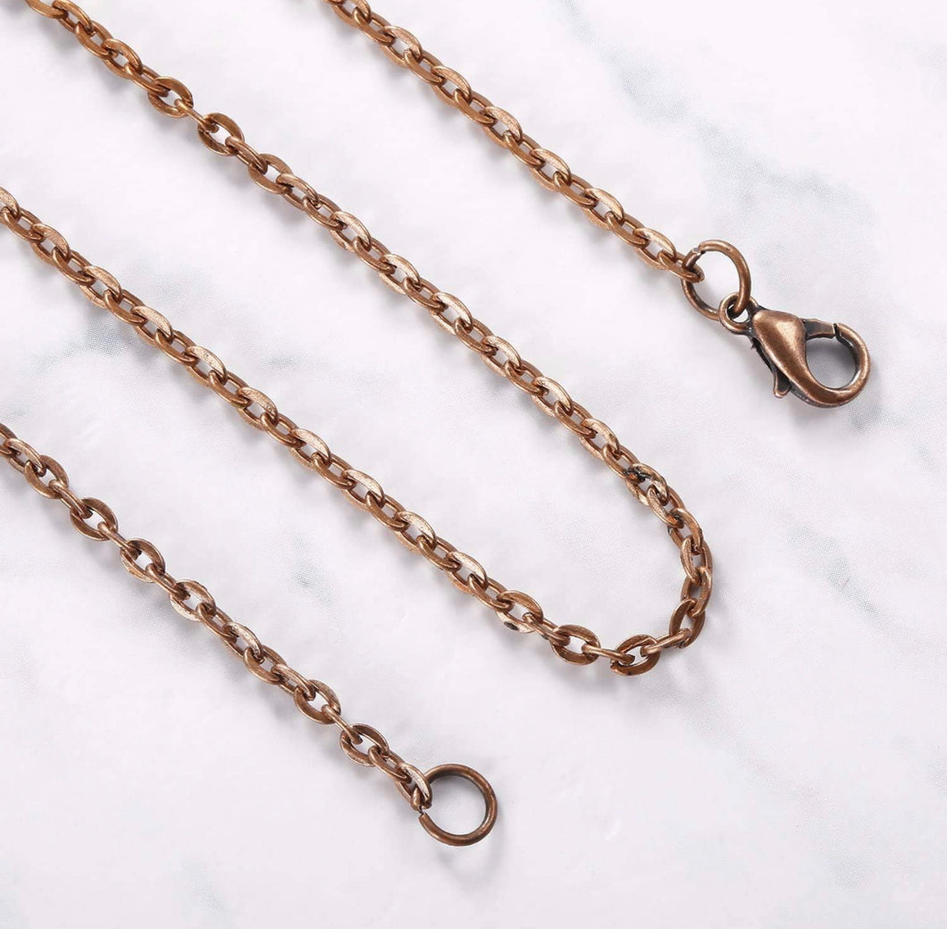 Chain necklace (copper or silver)